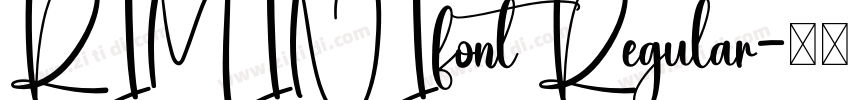 RIMINIfont Regular字体转换